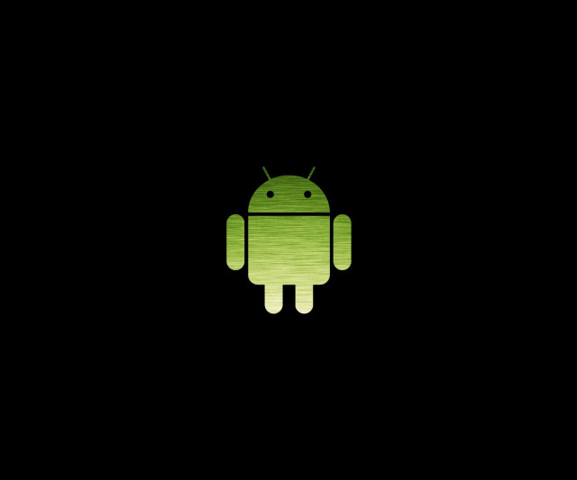 Green android logo black background #5 free wallpaper - medium preview image
