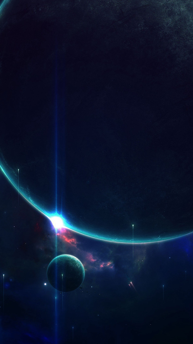 Space scene distant planet bright #3 free wallpaper - medium preview image