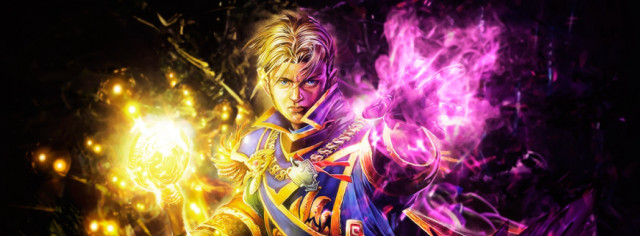 Man sword glowing background fantasy free wallpaper - medium preview image