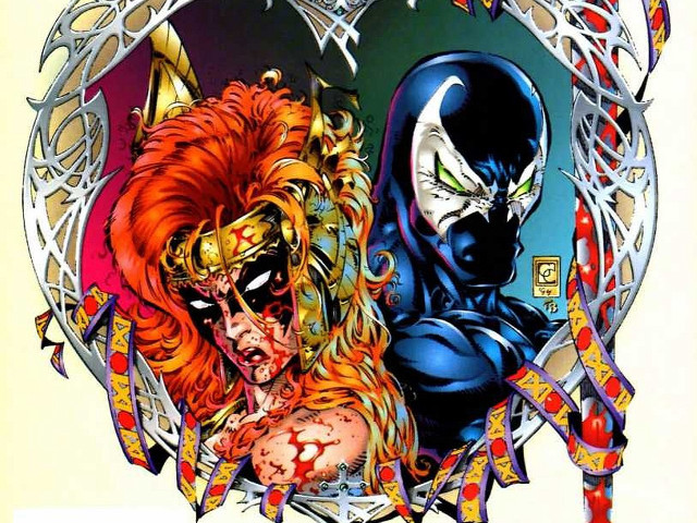 Masked figures demons drawing artwork free wallpaper - medium preview image