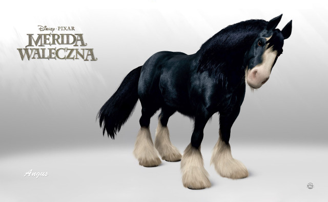 Black horse white mane 3D free wallpaper - medium preview image