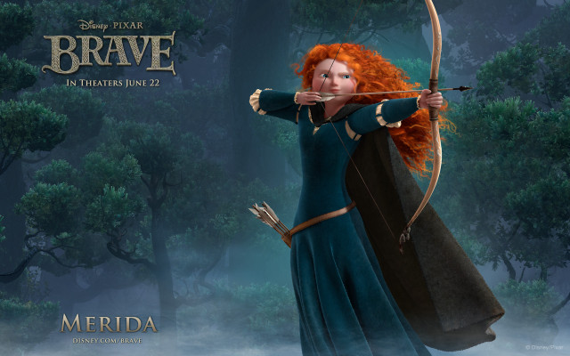 Cartoon character bow arrow forest free wallpaper - medium preview image