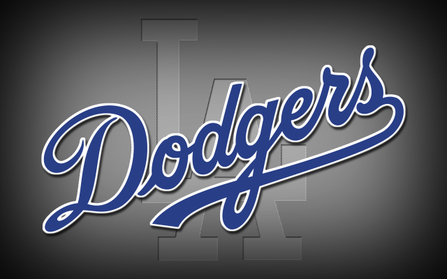 Dodgers logo dark background white free wallpaper - medium preview image