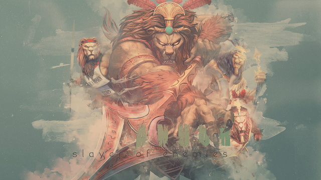 Lion sword men background sky free wallpaper - medium preview image