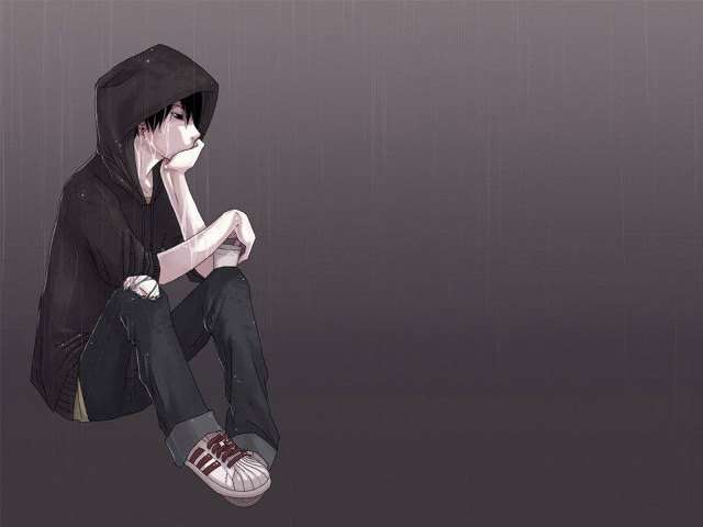 Person sitting ground feet up free wallpaper - medium preview image
