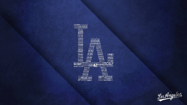 Dodgers logo blue background la free wallpaper - medium preview image