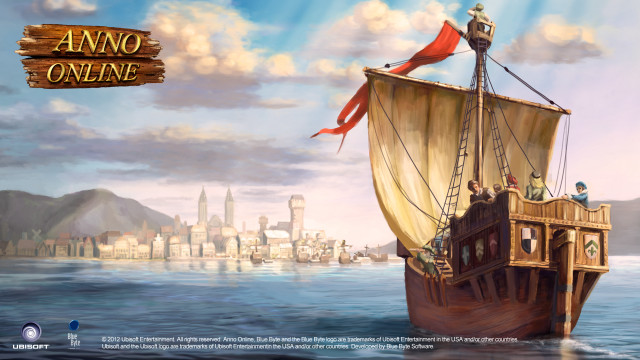 Ship banner anno online painting free wallpaper - medium preview image