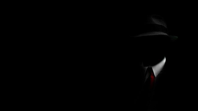 Man hat tie dark background free wallpaper - medium preview image