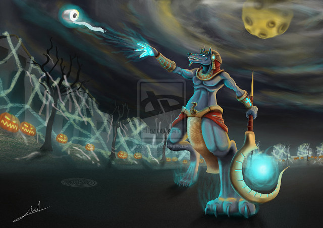 Cartoon character glowing orb snail free wallpaper - medium preview image
