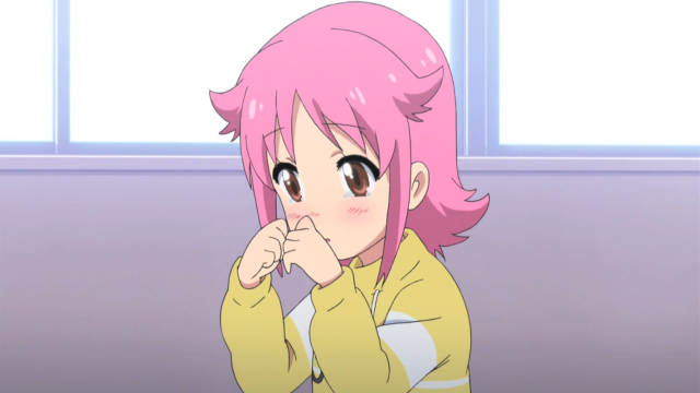 Girl pink hair couch room free wallpaper - medium preview image