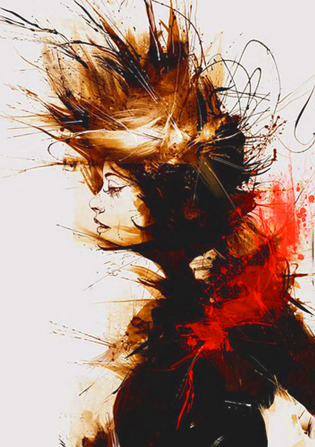 Woman red bow black white free wallpaper - medium preview image