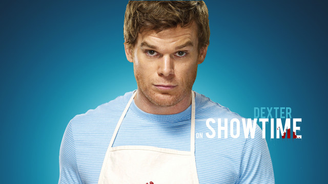 Man apron blue background dexter free wallpaper - medium preview image