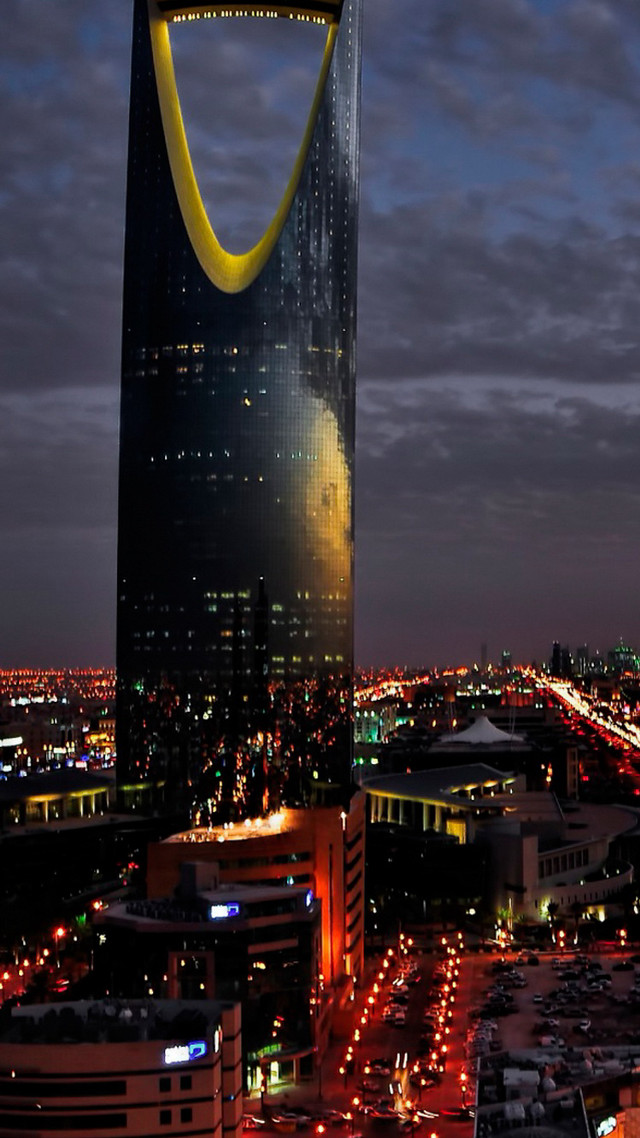 Tall building yellow curved top free wallpaper - medium preview image