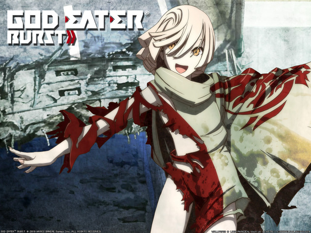Anime whitehair redcape whiteshirt redscarf free wallpaper - medium preview image