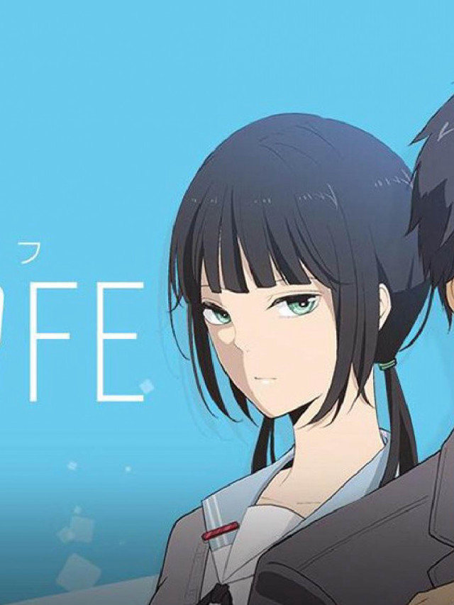 Anime characters life blue background free wallpaper - medium preview image