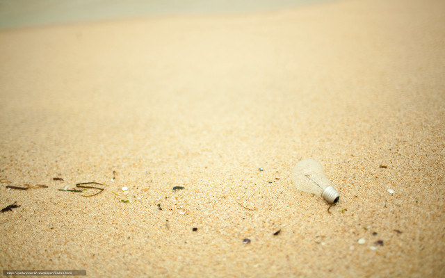 Bottle of wine sand beach free wallpaper - medium preview image