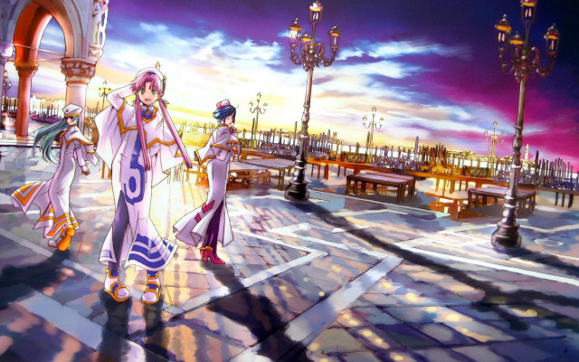 Couple walking street building clock free wallpaper - medium preview image
