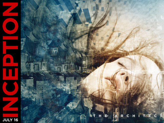Woman head hands city background free wallpaper - medium preview image