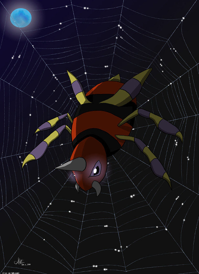 Spider web cartoon character blue free wallpaper - medium preview image