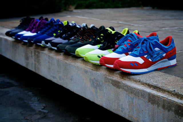 Colorful sneakers concrete bench black free wallpaper - medium preview image