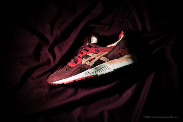 Red sneakers dark fabric white free wallpaper - medium preview image