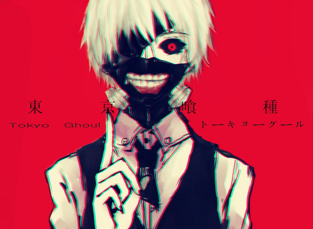 Creepy face tie red background free wallpaper - medium preview image