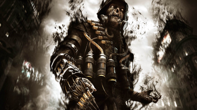 Skeleton man gun city clocktower free wallpaper - medium preview image