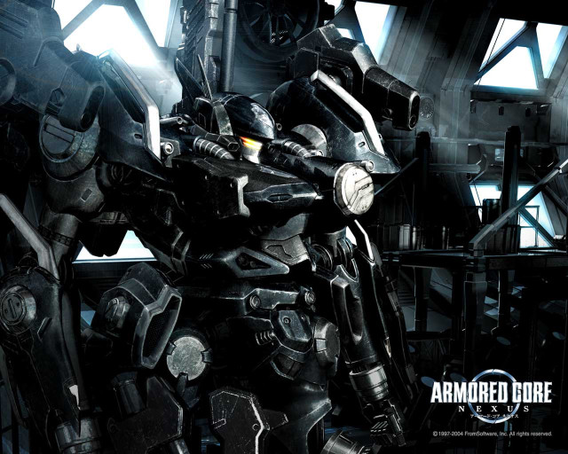 Futuristic soldier suit gun beam free wallpaper - medium preview image
