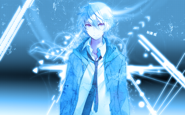 Man blue jacket hologram star free wallpaper - medium preview image
