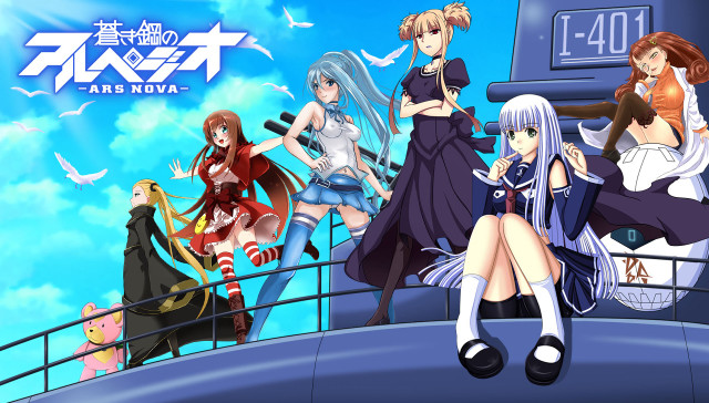Anime girls boat clock sky free wallpaper for desktop - medium preview image