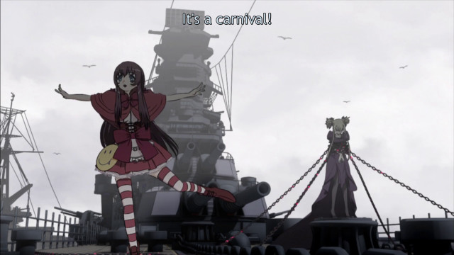 Woman ship outstretched bird anime free wallpaper - medium preview image