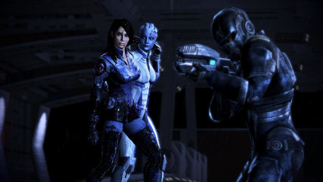 Eve ryder futuristic suit hologram free wallpaper for desktop - medium preview image