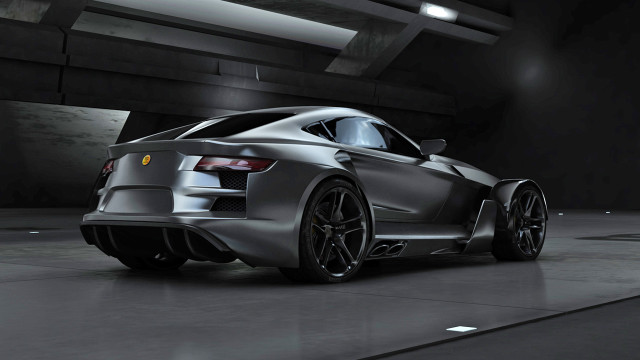 Silver sports car dark garage free wallpaper - medium preview image