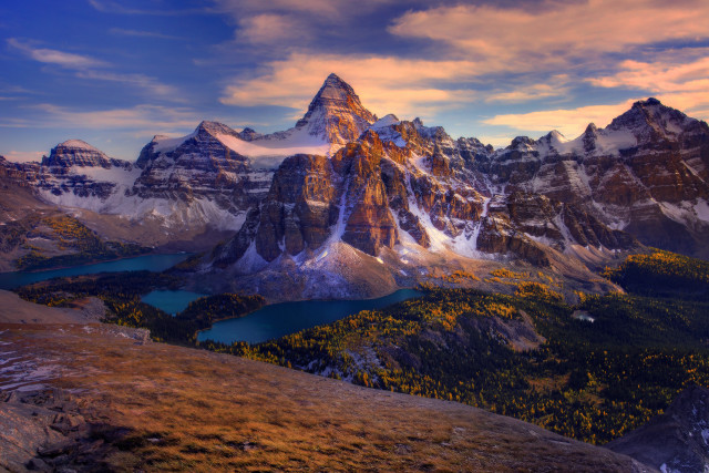 Mountain lake background clouds scenery #2 free wallpaper - medium preview image