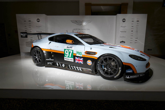 White car orange stripes museum free wallpaper - medium preview image