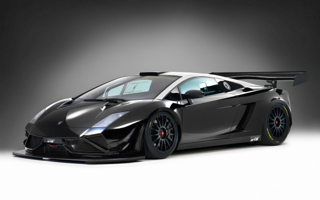 Black sports car flat tire free wallpaper - medium preview image