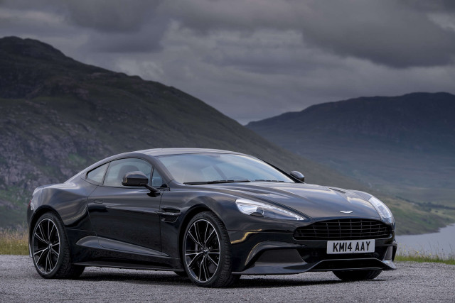 Black sports car mountain lake free wallpaper - medium preview image