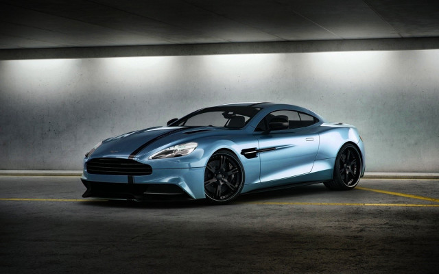 Blue car parking garage wall free wallpaper - medium preview image