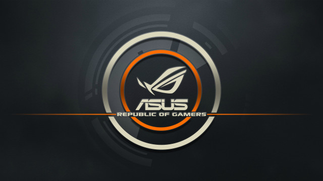 Asus rog logo black background free wallpaper - medium preview image