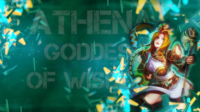 Woman holding wand shield message free wallpaper - medium preview image
