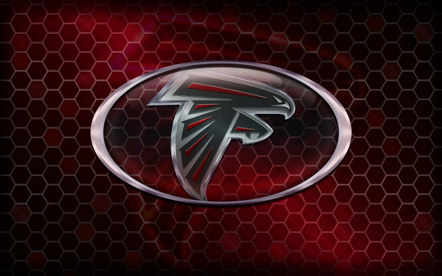 Atlanta football logo red background #2 free wallpaper - medium preview image