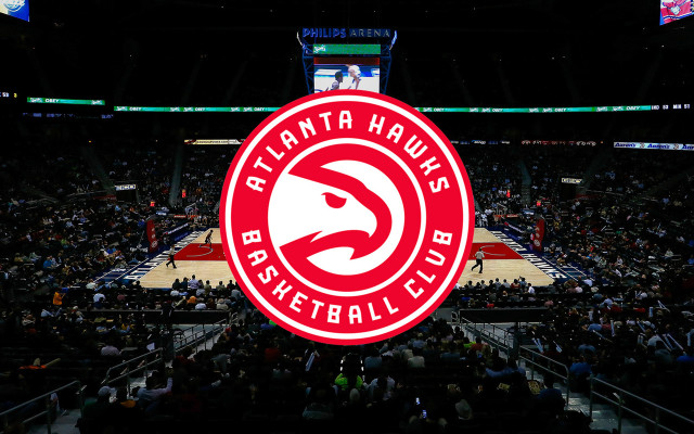 Atlanta hawks basketball court logo #2 free wallpaper - medium preview image