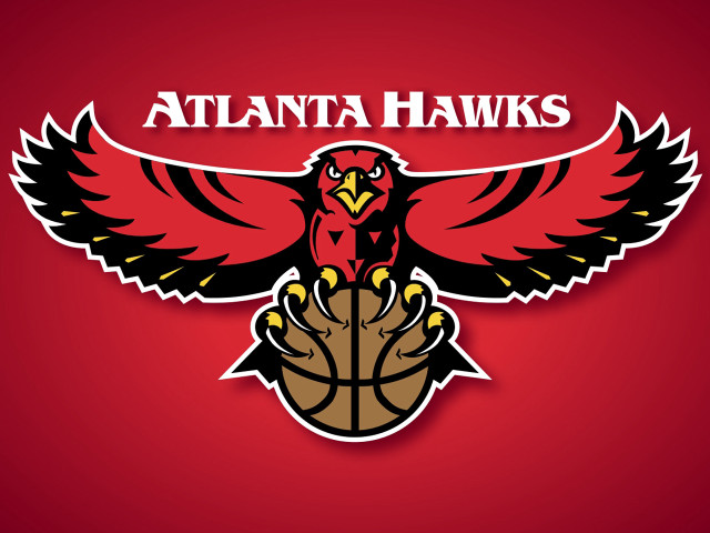 Red atlanta hawks logo basketball free wallpaper - medium preview image