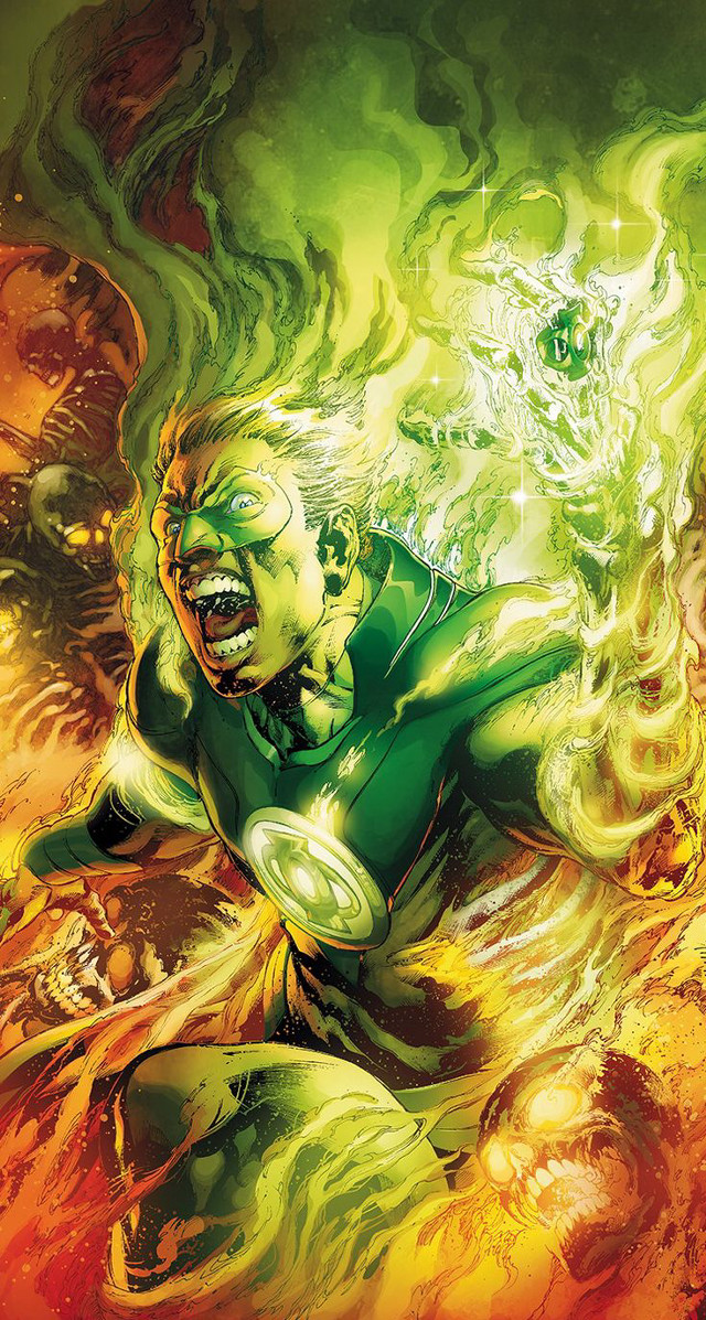 Green lantern air arms outstretched free wallpaper - medium preview image