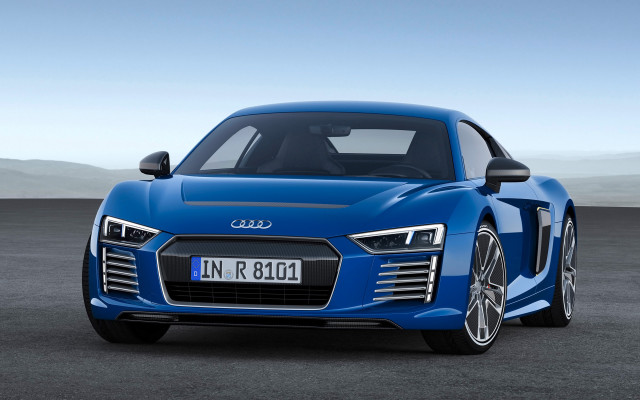 Blue sports car parking lot #16 free wallpaper - medium preview image