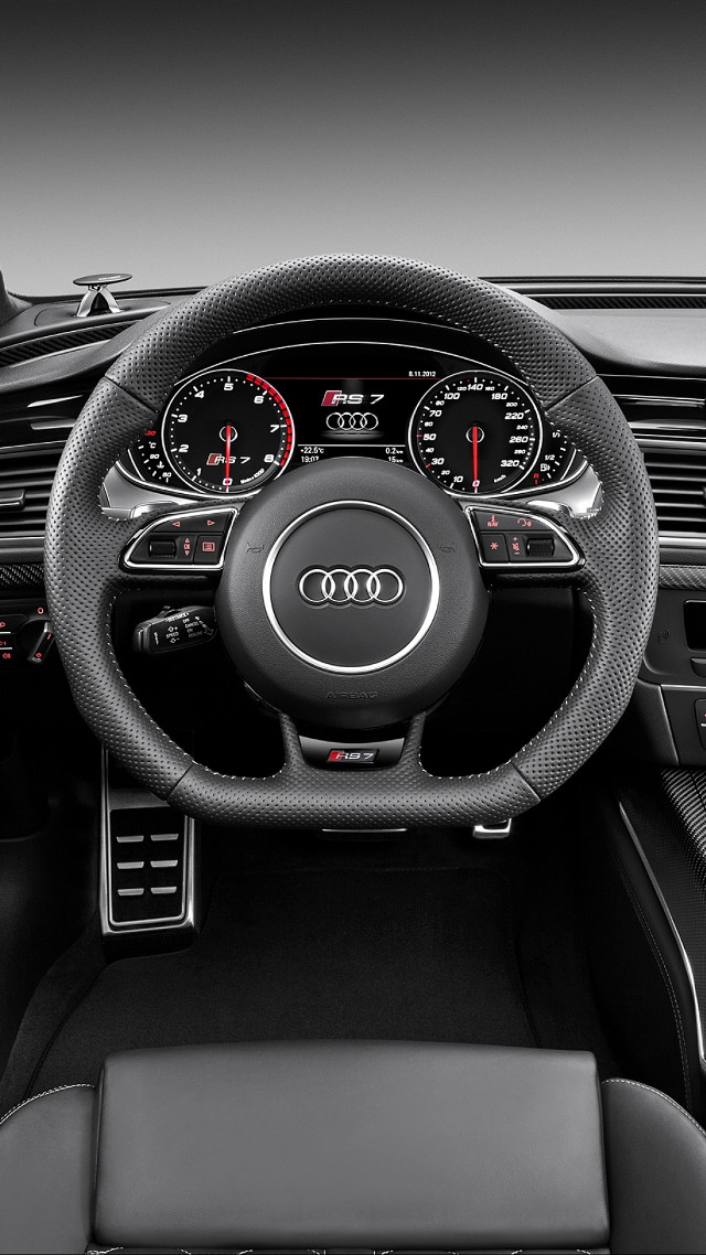 Steering wheel dashboard black leather free wallpaper - medium preview image