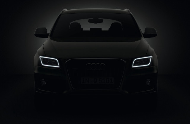 Black car white headlight black free wallpaper - medium preview image