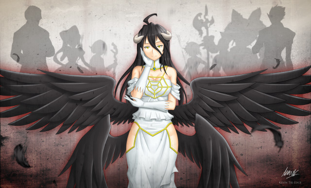 Woman black wings shadow people free wallpaper - medium preview image