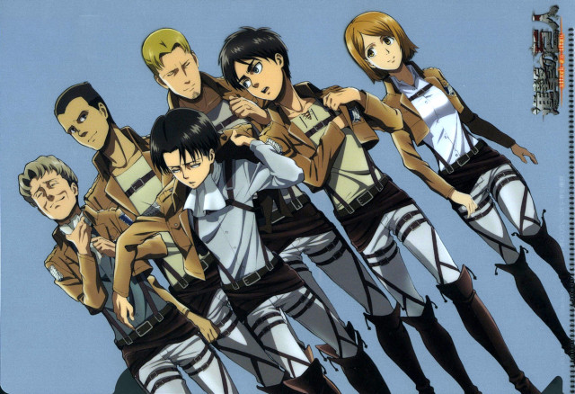 Anime characters group blue sky #6 free wallpaper - medium preview image