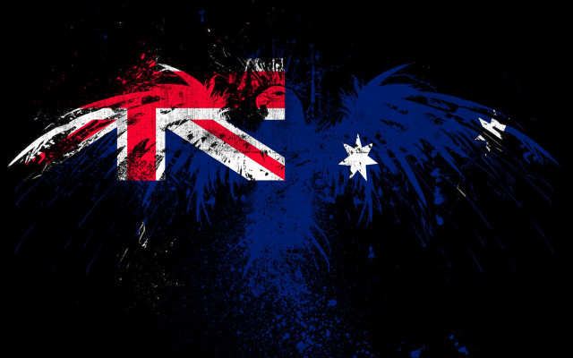 Flag bird star aurora astronaut free wallpaper - medium preview image